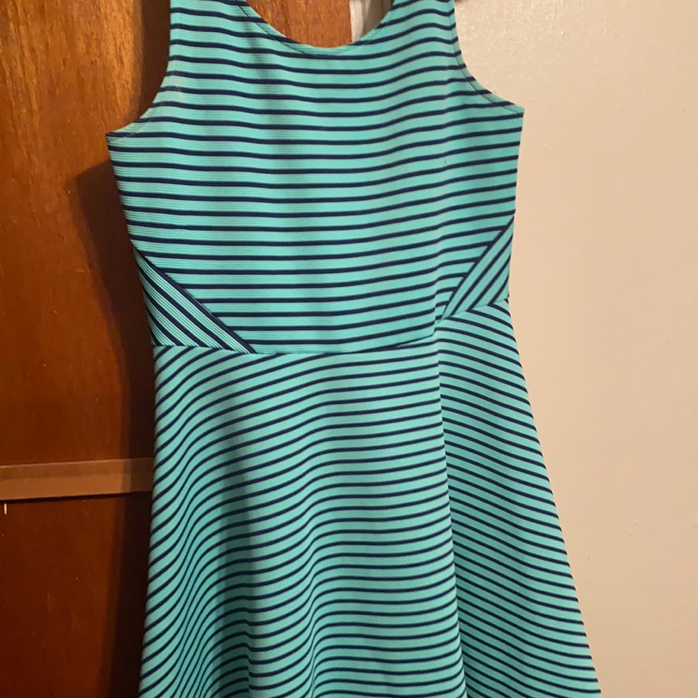 Teal and blue Dress by decree,size Lrg